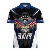 Premium Land Of The Free US Veteran Polo Shirt NPVC080301 - Image 6