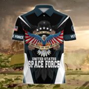 Premium Land Of The Free US Veteran Polo Shirt NPVC080301 - Image 14