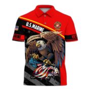 Premium Eagle US Veteran Polo Shirt NPVC060301 - Image 8