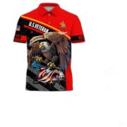 Premium Eagle US Veteran Polo Shirt NPVC060301