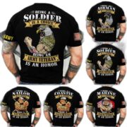 Premium Multiple US Military Services Veteran T-Shirt NPVC250203
