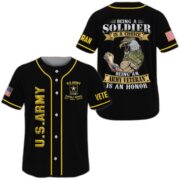 Premium Being A Veteran Is An Honor US Veteran Baseball Jersey NPVC310301 - Image 2