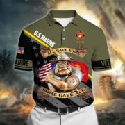 Premium All Gave Some Some Gave All US Veteran Polo Shirt NPVC230203 - Image 11