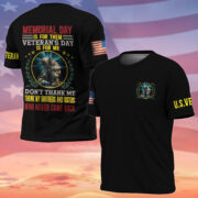 Premium Memorial Day Is For Them Veteran's Day Is For Me US Veteran T-Shirt NPVC060203 - Image 2