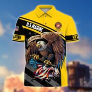 Premium Eagle US Veteran Polo Shirt NPVC060301 - Image 9