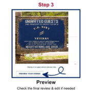 Premium Personalized U.S Veteran Metal Sign PVC060503 - Image 4