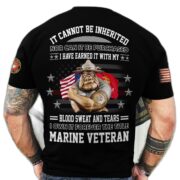 Premium I Have Earned It With My Blood Sweat And Tears US Veteran T-Shirt NPVC210401 - Image 4