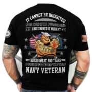 Premium I Have Earned It With My Blood Sweat And Tears US Veteran T-Shirt NPVC210401 - Image 3