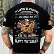 Premium I Have Earned It With My Blood Sweat And Tears US Veteran T-Shirt NPVC210401 - Image 3