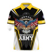 Premium Land Of The Free US Veteran Polo Shirt NPVC080301 - Image 5