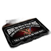 Before You Break Into My House US Veteran Doormat NPVC120501
