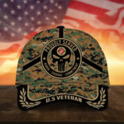 Badass Puniskull Multiservice U.S Veteran Cap NPVC150503 - Image 9
