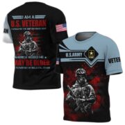 Premium I Am A US Veteran T-Shirt NPVC160502 - Image 2