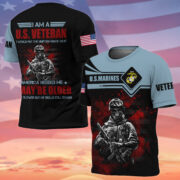 Premium I Am A US Veteran T-Shirt NPVC160502 - Image 4
