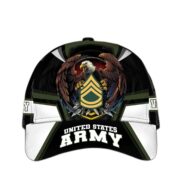 Premium Personalized Custom Rank US Veteran Cap APVC220701 - Image 2