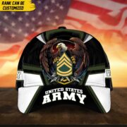 Premium Personalized Custom Rank US Veteran Cap APVC220701 - Image 2