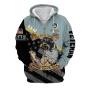 Premium Multiple US Military Services Veteran Zip Hoodie PVC271003 - Image 17