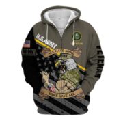Premium Multiple US Military Services Veteran Zip Hoodie PVC271003 - Image 2