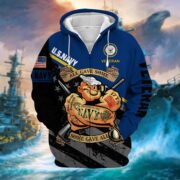 Premium Multiple US Military Services Veteran Zip Hoodie PVC271003 - Image 6