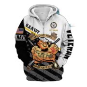 Premium Multiple US Military Services Veteran Zip Hoodie PVC271003 - Image 7