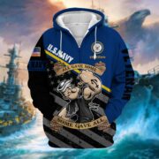 Premium Multiple US Military Services Veteran Zip Hoodie PVC271003 - Image 8