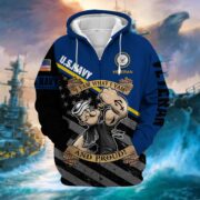 Premium Multiple US Military Services Veteran Zip Hoodie PVC271003 - Image 9