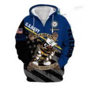 Premium Multiple US Military Services Veteran Zip Hoodie PVC271003 - Image 23