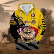Premium Multiple US Military Services Veteran Zip Hoodie PVC271003 - Image 14