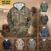 Premium Personalized US Veteran Zip Hoodie APVC080808