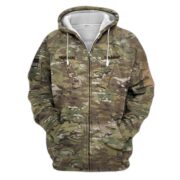 Premium Personalized US Veteran Zip Hoodie APVC080808 - Image 2