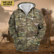 Premium Personalized US Veteran Zip Hoodie APVC080808 - Image 2