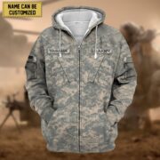 Premium Personalized US Veteran Zip Hoodie APVC080808 - Image 3