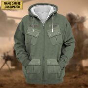 Premium Personalized US Veteran Zip Hoodie APVC080808 - Image 5