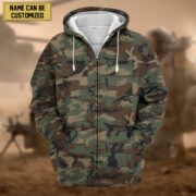 Premium Personalized US Veteran Zip Hoodie APVC080808 - Image 4
