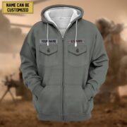 Premium Personalized US Veteran Zip Hoodie APVC080808 - Image 6