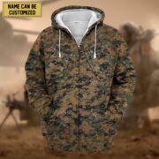 Premium Personalized US Veteran Zip Hoodie APVC080808 - Image 12