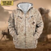 Premium Personalized US Veteran Zip Hoodie APVC080808 - Image 13