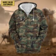 Premium Personalized US Veteran Zip Hoodie APVC080808 - Image 14