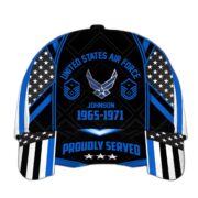 Premium Custom Name, Rank And Years of Service US Veterans Cap APVC160802 - Image 10