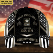 Premium Custom Name, Rank And Years of Service US Veterans Cap APVC160802 - Image 3