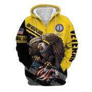 Premium All Gave Some Some Gave All US Veteran Zip Hoodie NPVC050911 - Image 7