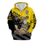 Premium Multiple US Military Services Veteran Zip Hoodie PVC271003 - Image 5