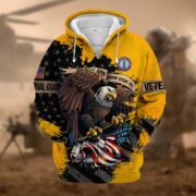 Premium Eagle US Veteran Zip Hoodie NPVC181001 - Image 5