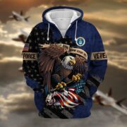 Premium Eagle US Veteran Zip Hoodie NPVC181001 - Image 12