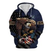 Premium Eagle US Veteran Zip Hoodie NPVC181001 - Image 14