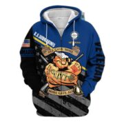 Premium Multiple US Military Services Veteran Zip Hoodie PVC271003 - Image 12