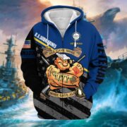 Premium Multiple US Military Services Veteran Zip Hoodie PVC271003 - Image 12