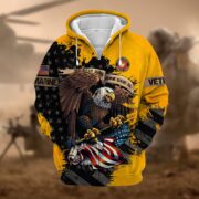 Premium Eagle US Veteran Zip Hoodie NPVC181001 - Image 9