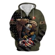 Premium Eagle US Veteran Zip Hoodie NPVC181001 - Image 10