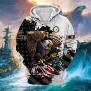 Premium Eagle US Veteran Zip Hoodie NPVC181001 - Image 7